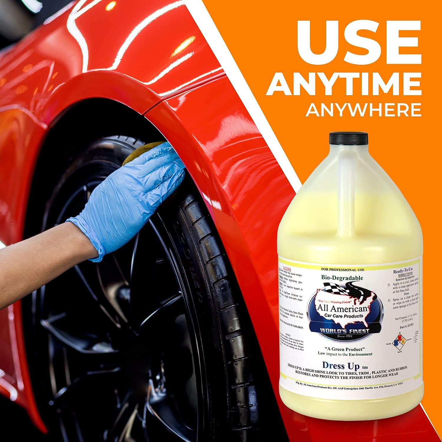 Tire Dress Up - High Gloss Shine Tire Dressing – All American Car Care  Products