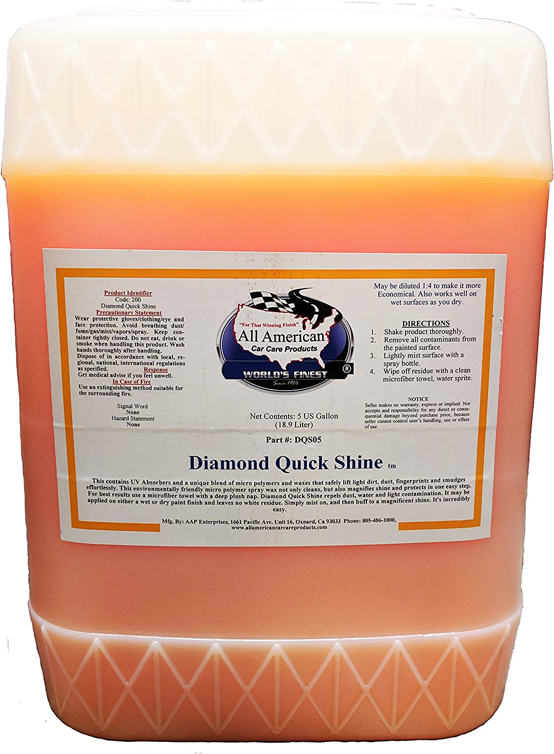Diamond Quick Shine – All American Car Care Products