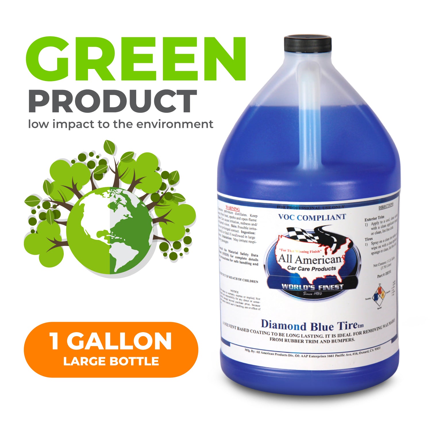 Diamond Blue Tire Dressing - Wet Look High Gloss Solvent Based Dressin All American Car Care Products Diamond Blue Tire Dressing - Wet Look High Gloss Solvent Based Dressin All American Car Care Products
